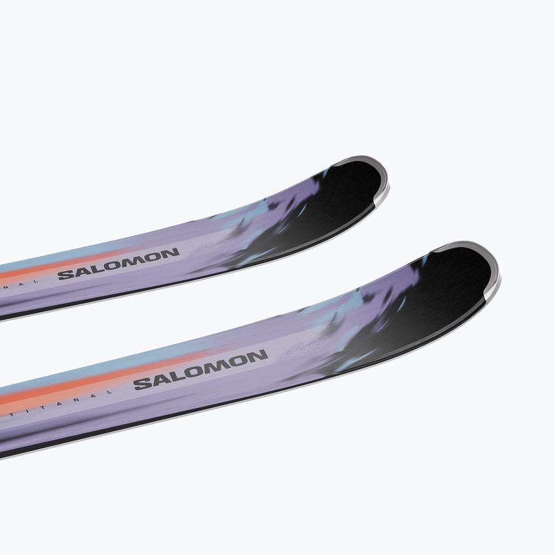 Alpine skis Salomon Stance Pro 86 + bindings MI12 GW violet tulip/nasturtium/black 5