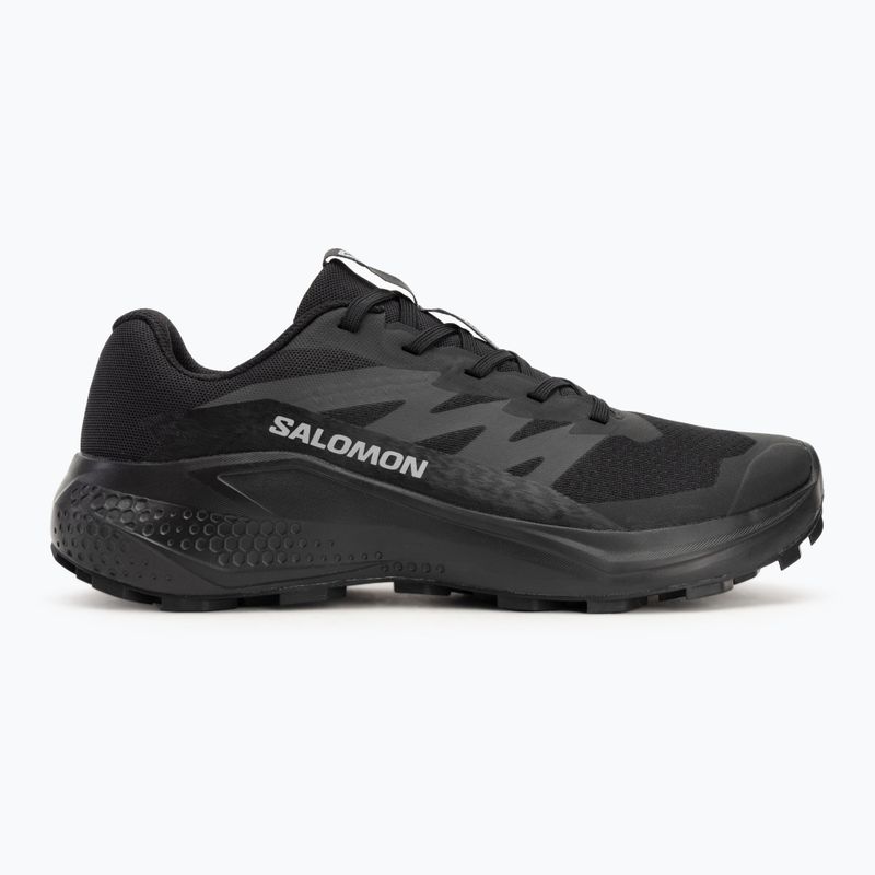 Salomon Alphaglide women's running shoes black/asphalt/black 2