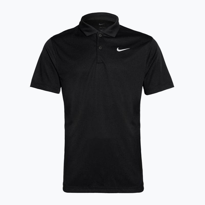 Men's Nike Court Dri-Fit Polo Solid black/white tennis shirt