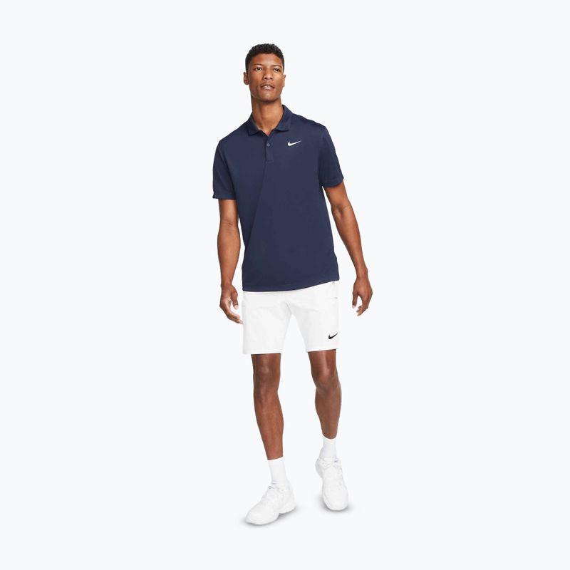 Men's tennis shirt Nike Court Dri-Fit Polo Solid obsidian/white 2