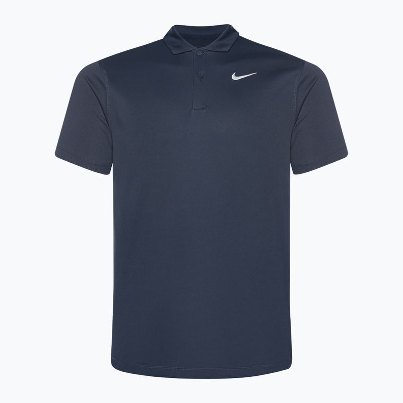 Men's tennis shirt Nike Court Dri-Fit Polo Solid obsidian/white