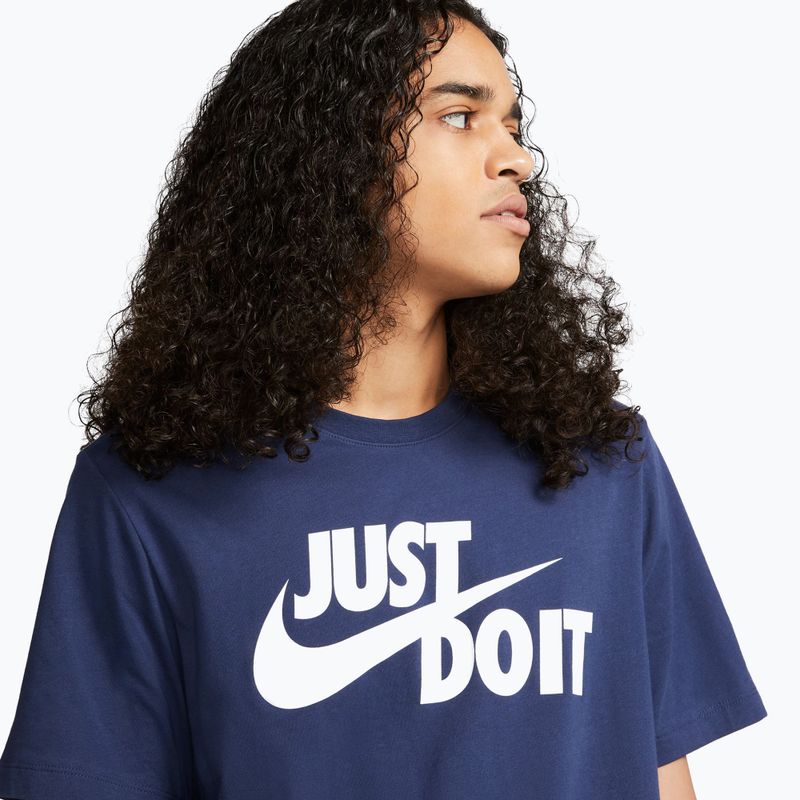 Men's T-shirt Nike Sportswear JDI midnight navy/white 4