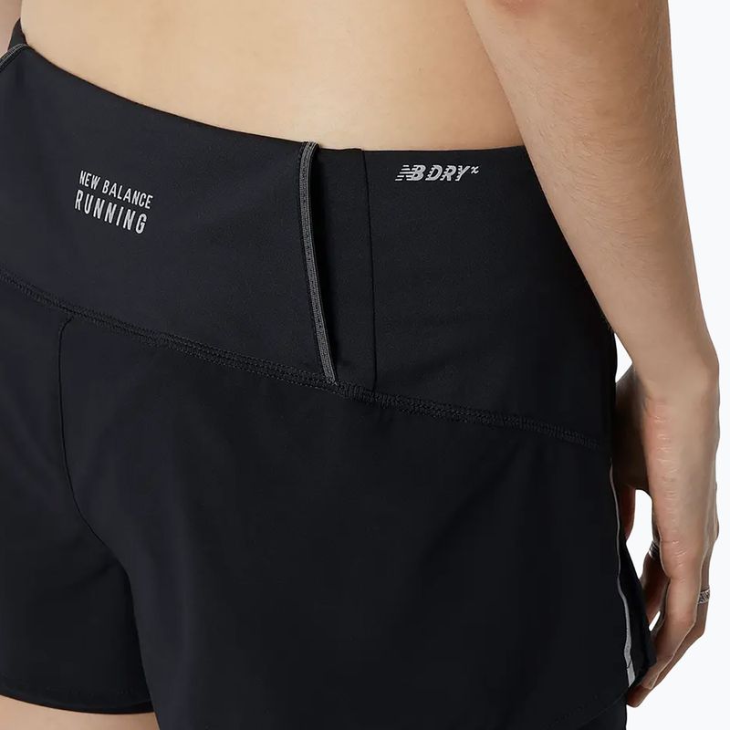 Women's New Balance Impact Run 2In1 running shorts black WS21270BK 4