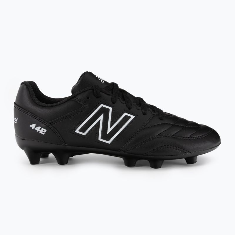 New Balance 442 V2 Academy FG children's football boots black JS43FBK2.M.035 2