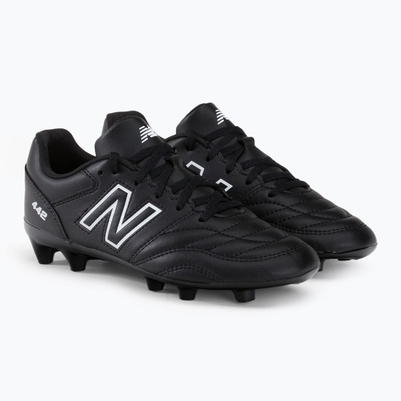 New Balance 442 V2 Academy FG children's football boots black JS43FBK2.M.035 4