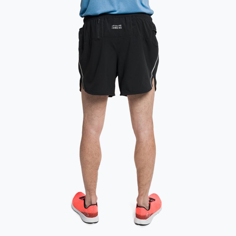 New Balance Impact Run 5" men's running shorts black MS21268BK 3