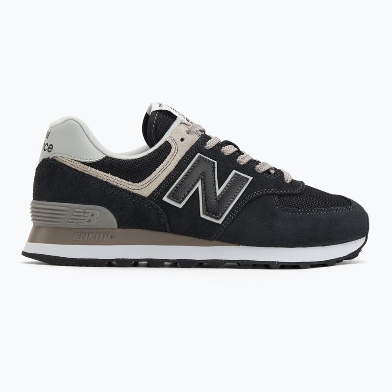 Men's New Balance 574 black shoes 2