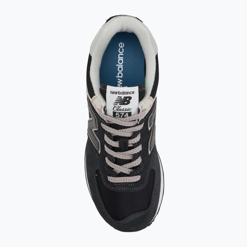 Men's New Balance 574 black shoes 5