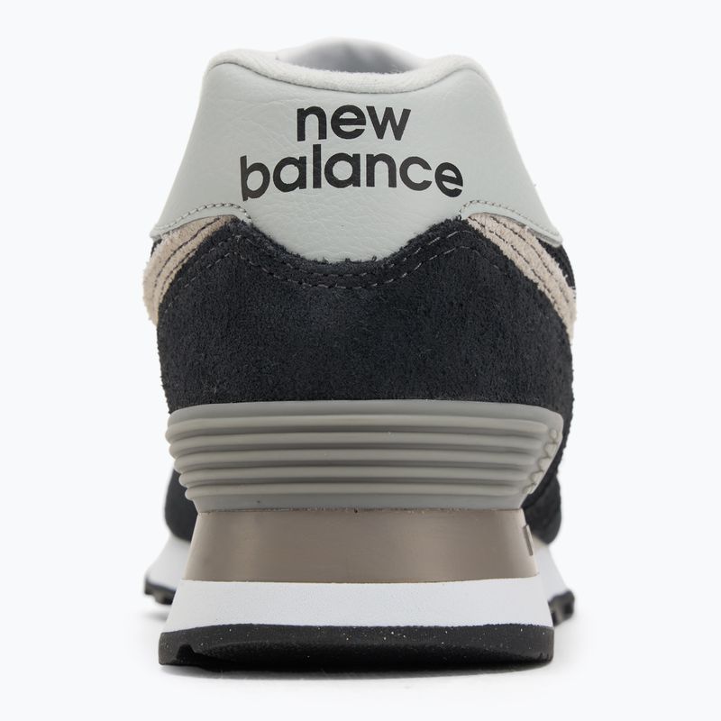 Men's New Balance 574 black shoes 6
