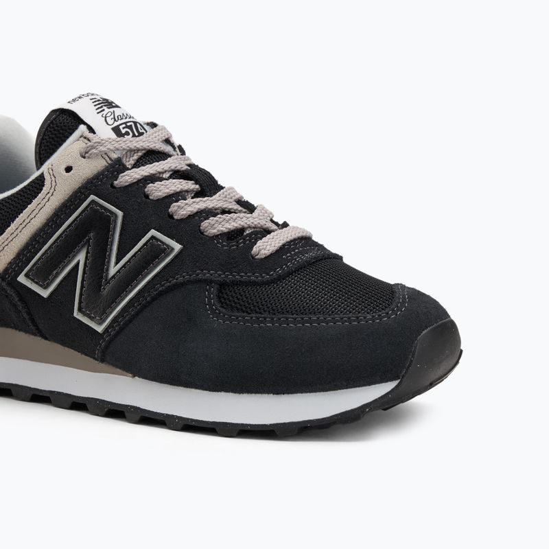 Men's New Balance 574 black shoes 7