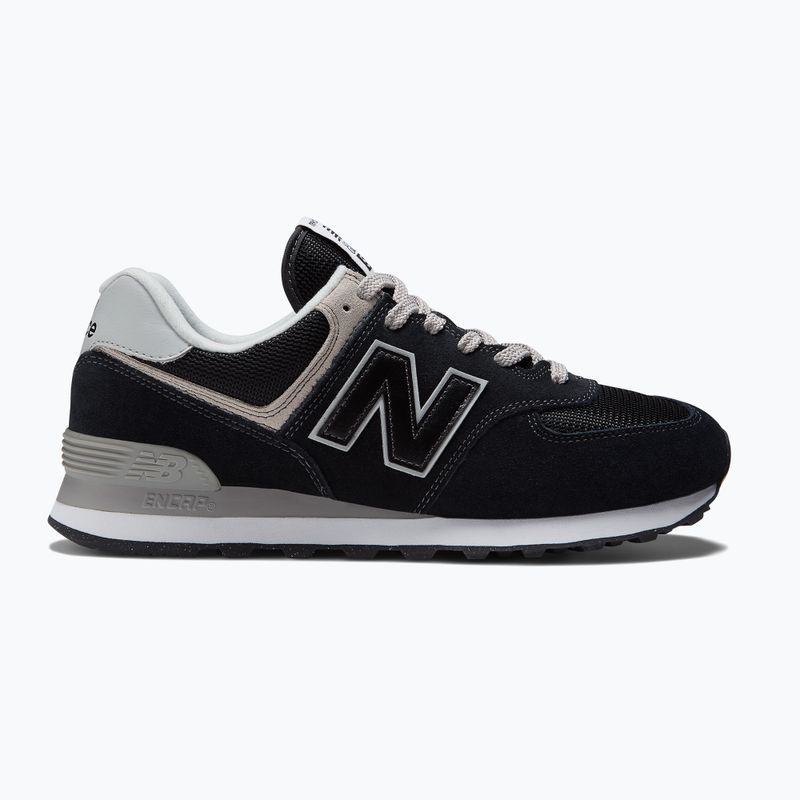 New Balance Classic 574's V3 Wide black/ grey men's shoes 8
