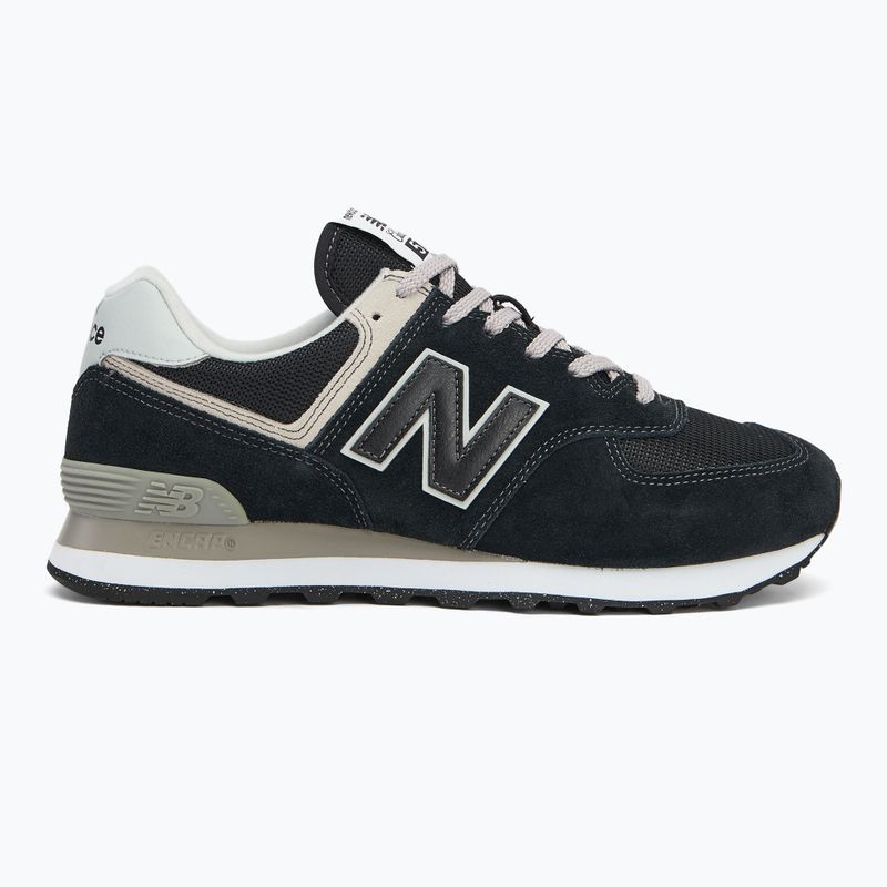 New Balance Classic 574's V3 Wide black/ grey men's shoes 2