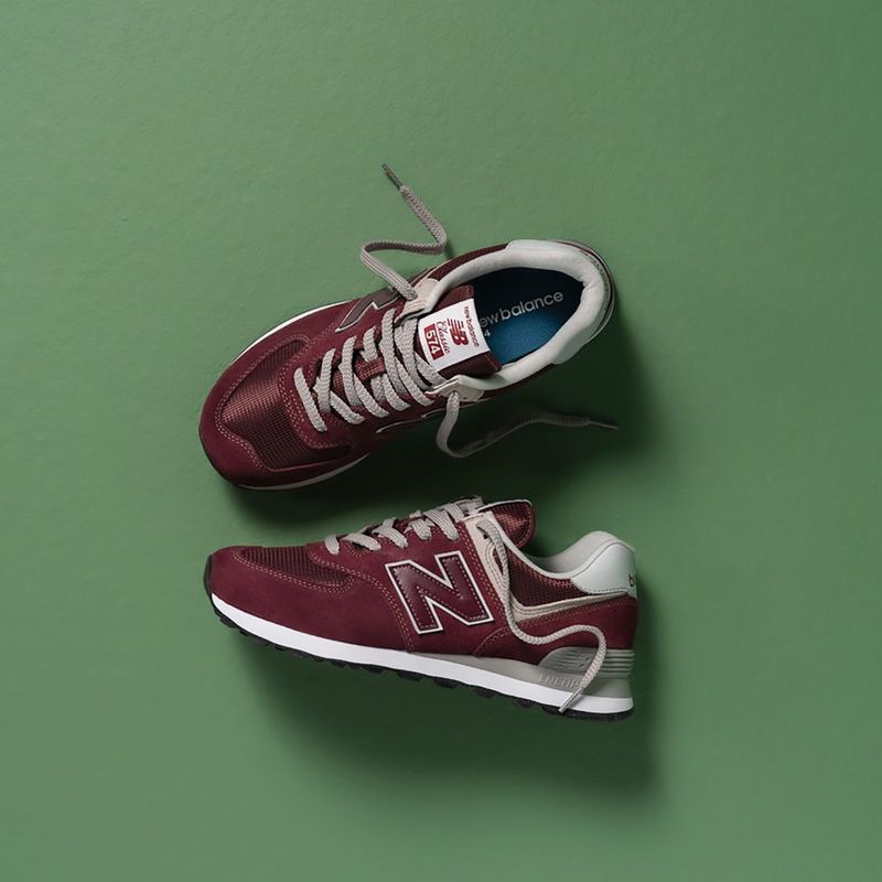 Men's New Balance 574 red shoes 9