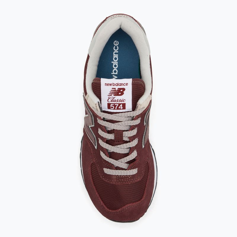 Men's New Balance 574 red shoes 5