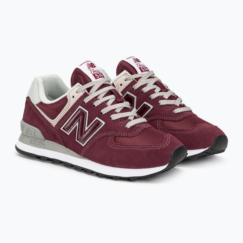 New Balance ML574 burgundy men's shoes 4