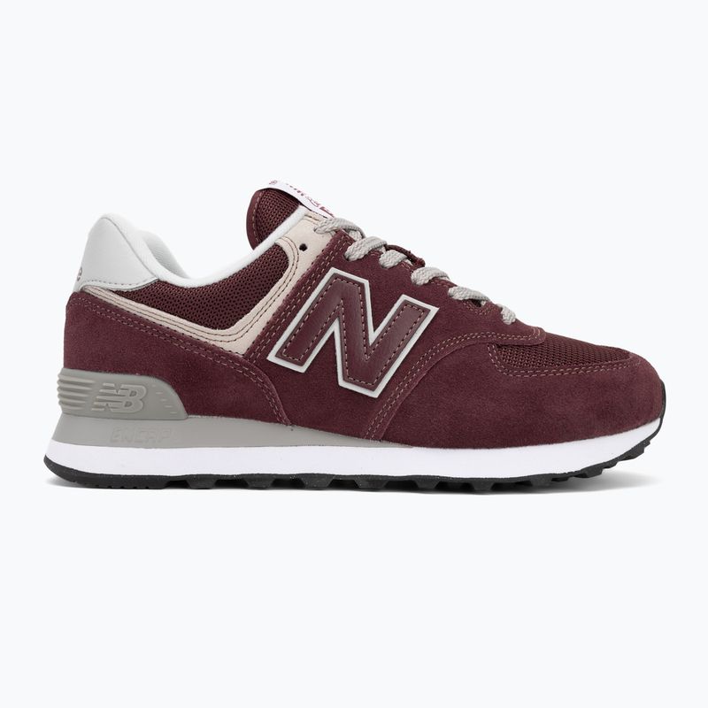 New Balance Classic 574's V3 Wide maroon men's shoes 2