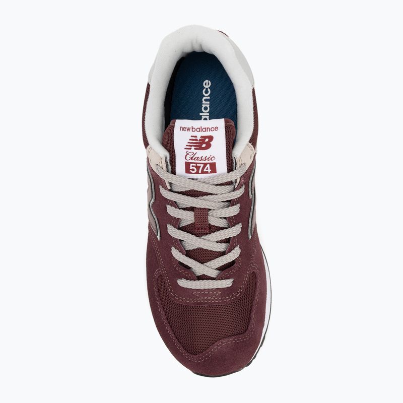 New Balance Classic 574's V3 Wide maroon men's shoes 5