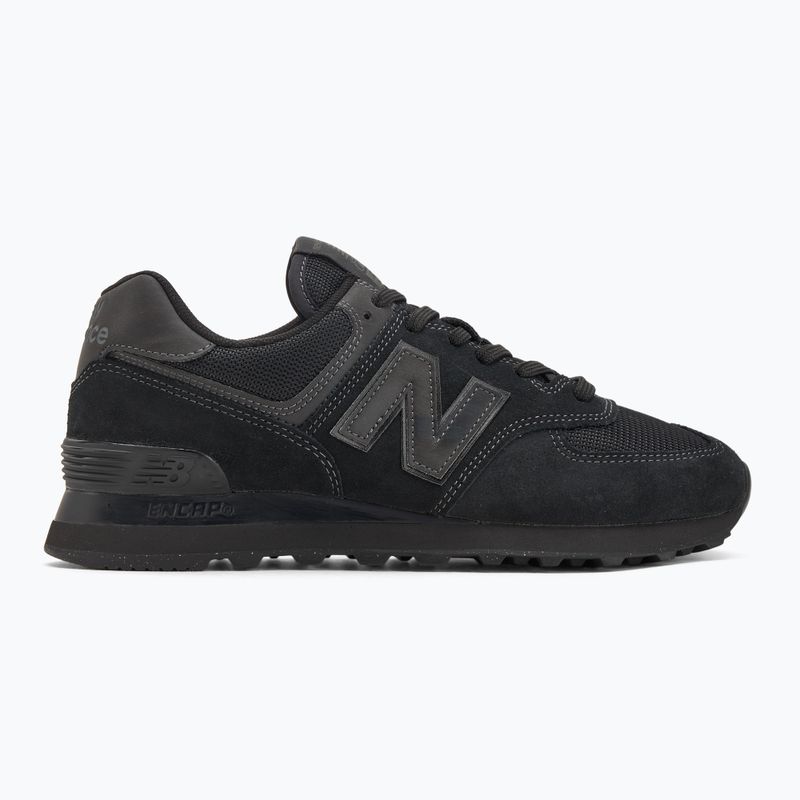 Men's New Balance 574 black shoes 2