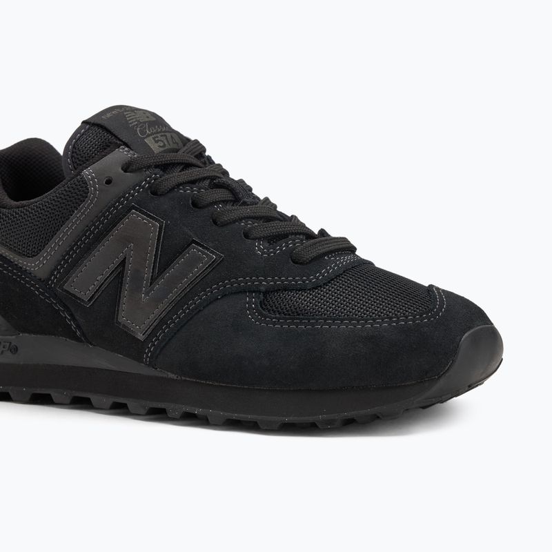 Men's New Balance 574 black shoes 7
