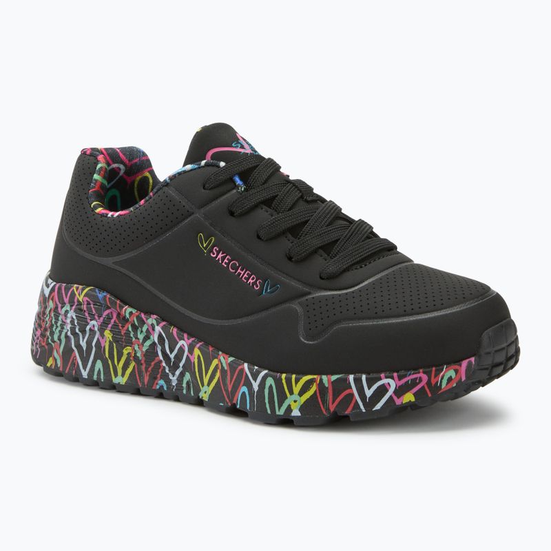 SKECHERS Uno Lite Lovely Luv black/multicolor children's shoes