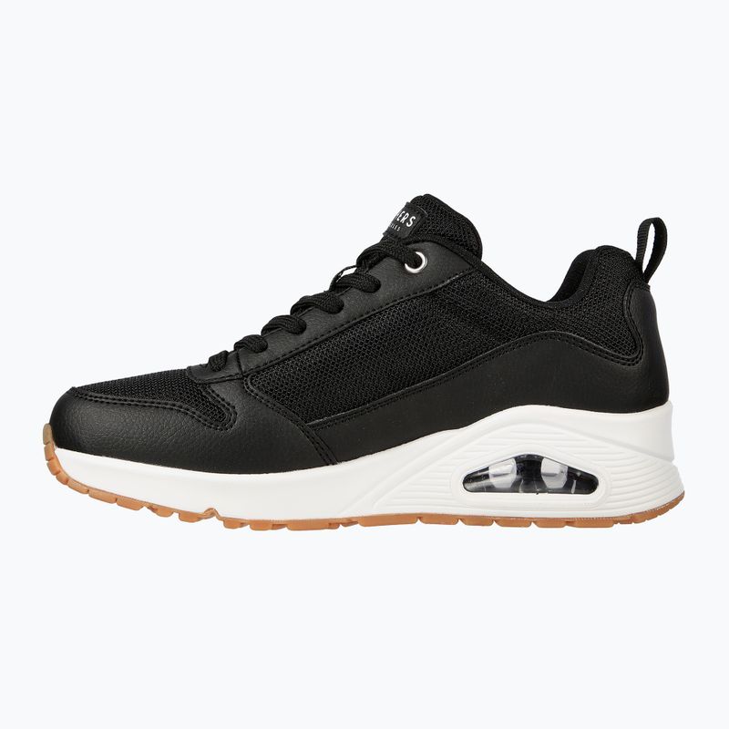 SKECHERS Uno Inside Matters women's shoes black/white/mesh 9
