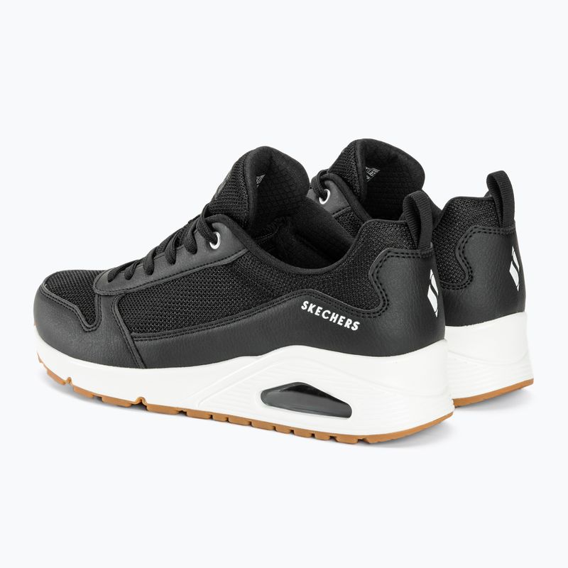 SKECHERS Uno Inside Matters women's shoes black/white/mesh 4