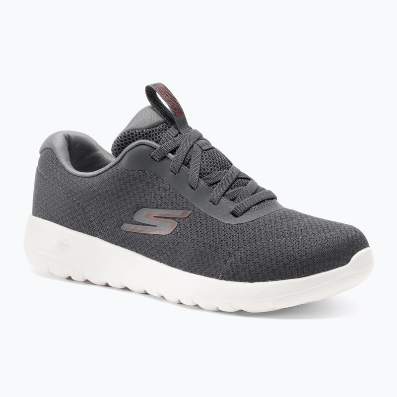 Men's SKECHERS Go Walk Max Midshore charcoal/white/red shoes