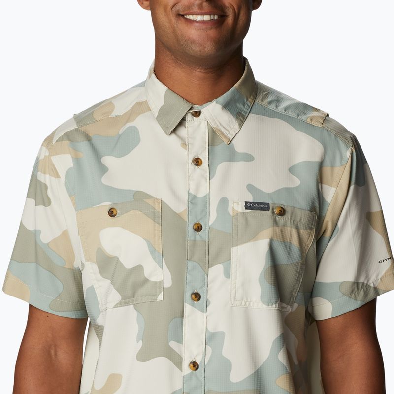 Men's Columbia Utilizer Printed Woven Niagara Mod Camo trekking shirt 1990825 4