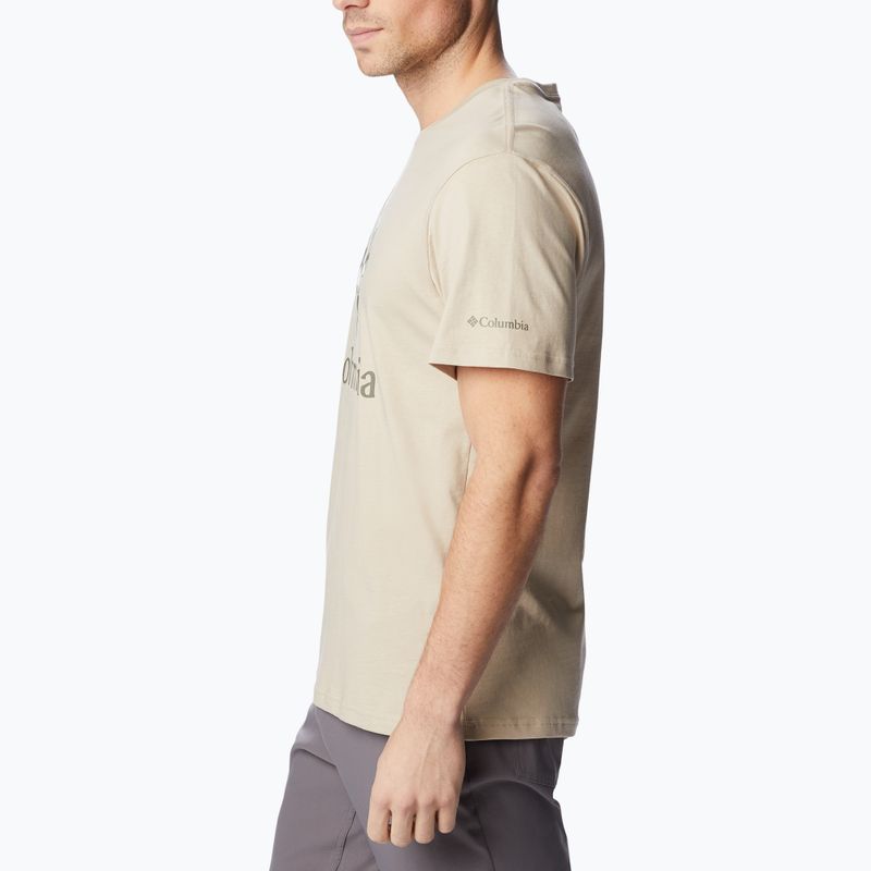 Columbia Rapid Ridge Graphic men's trekking shirt beige 1888813273 4