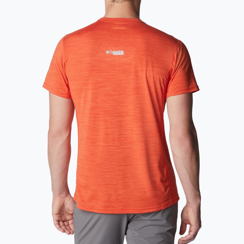 Columbia men's Titan Pass Graphic trekking shirt red 1991471839 2