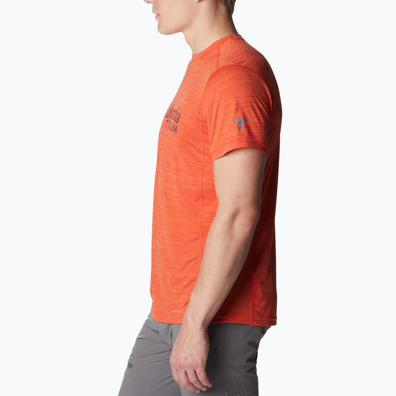 Columbia men's Titan Pass Graphic trekking shirt red 1991471839 3