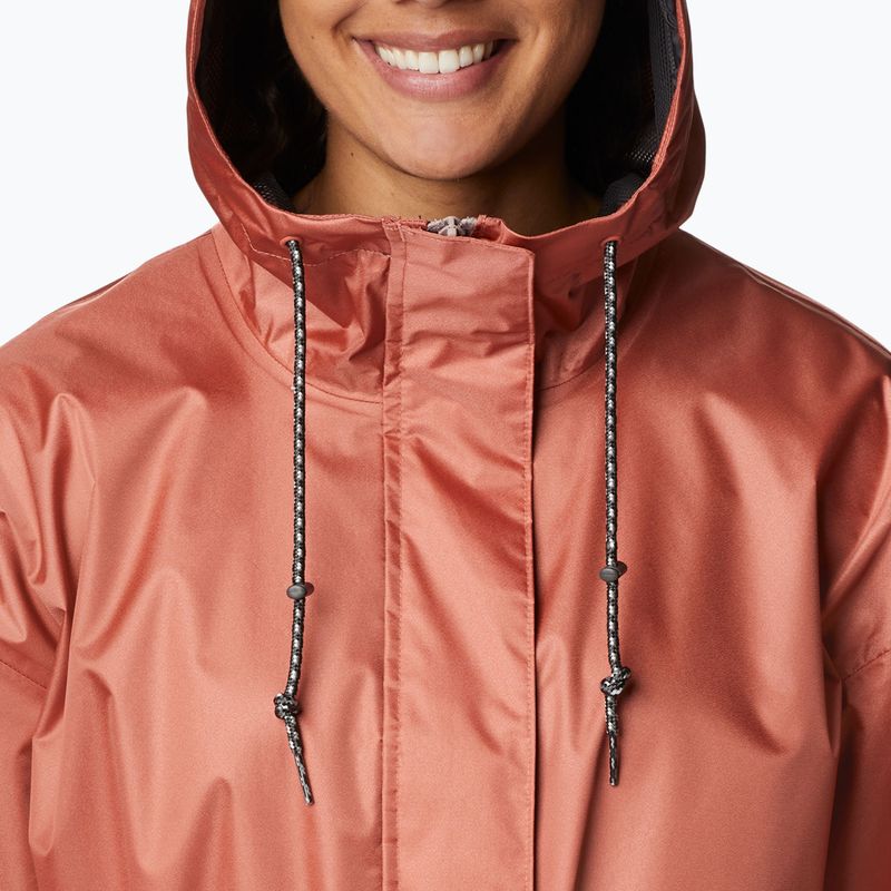 Columbia Splash Side women's rain jacket orange 1931651 10