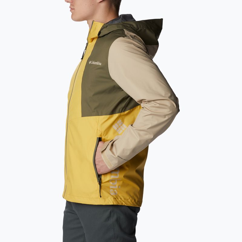 Columbia Inner Limits II men's rain jacket yellow-beige 1893991742 4