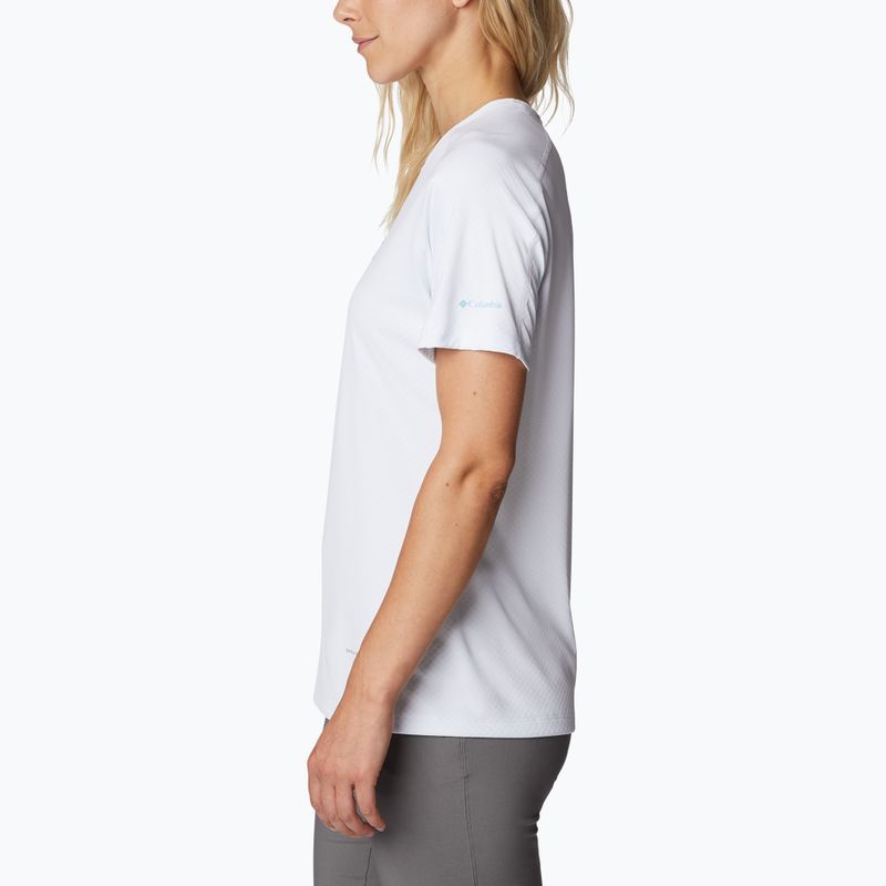 Columbia women's Zero Rules Graphic Crew trekking shirt white 1991583101 3