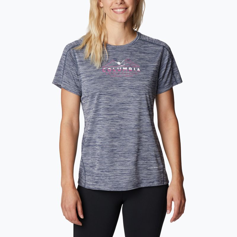 Columbia women's Zero Rules Graphic Crew trekking shirt grey 1991583467