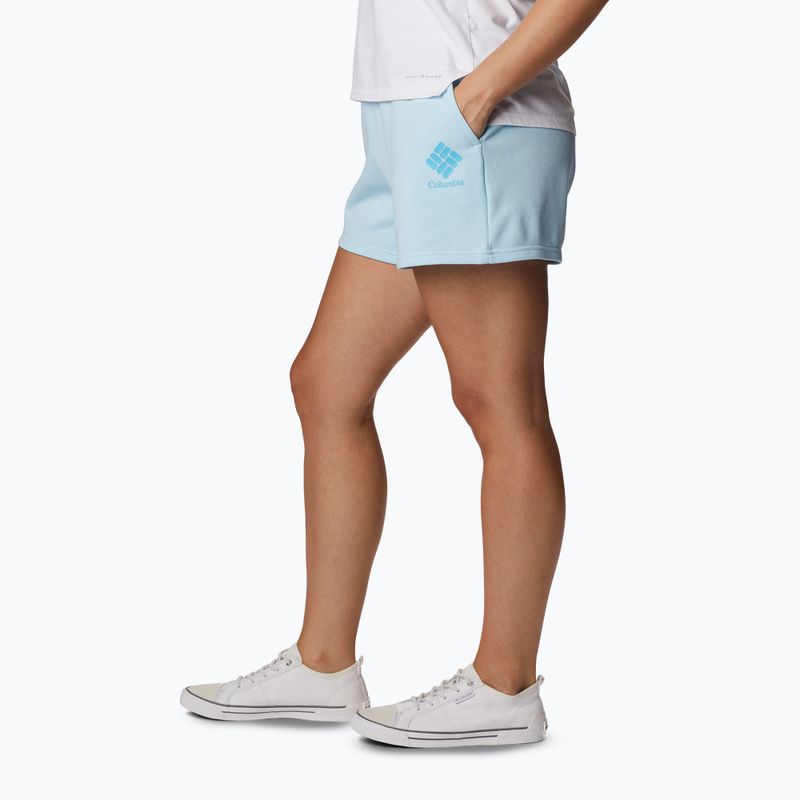 Women's Columbia Logo III French Terry trekking shorts blue 2032881490 3