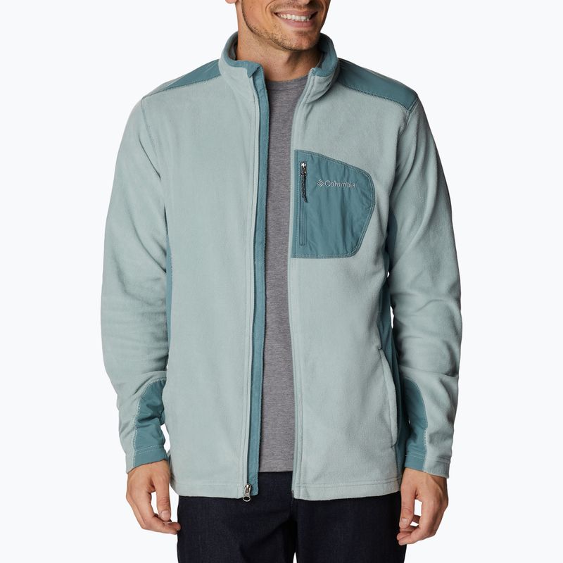 Columbia men's Klamath Range Full Zip trekking sweatshirt green 2013604