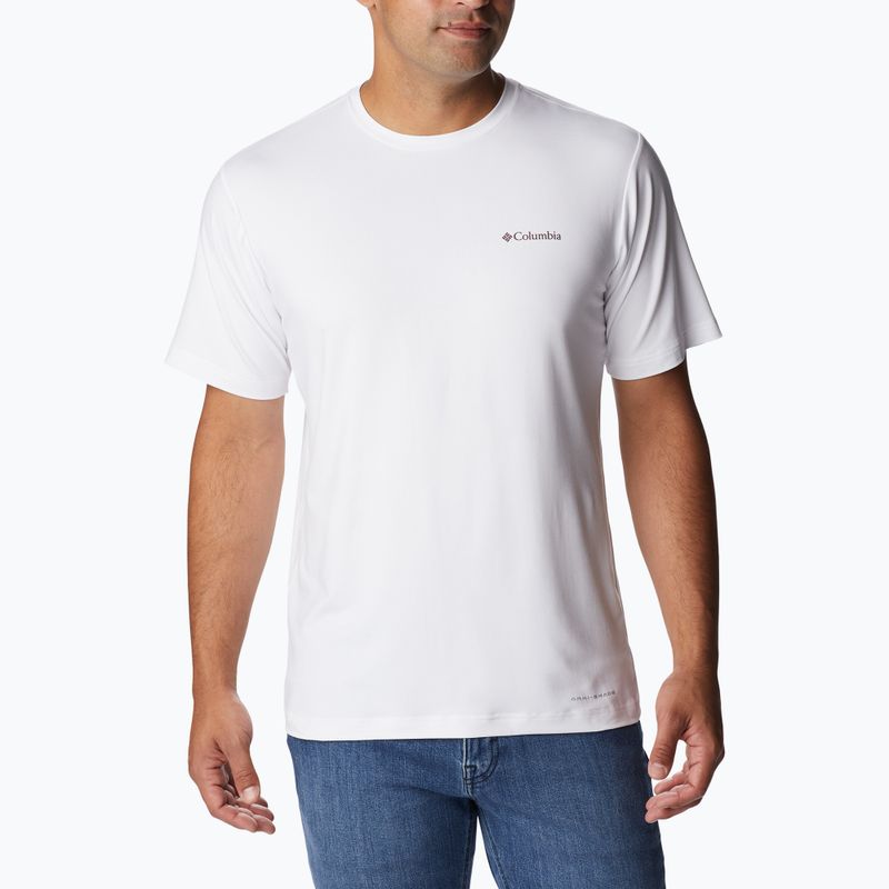 Columbia Tech Trail Graphic men's trekking shirt white 1930802