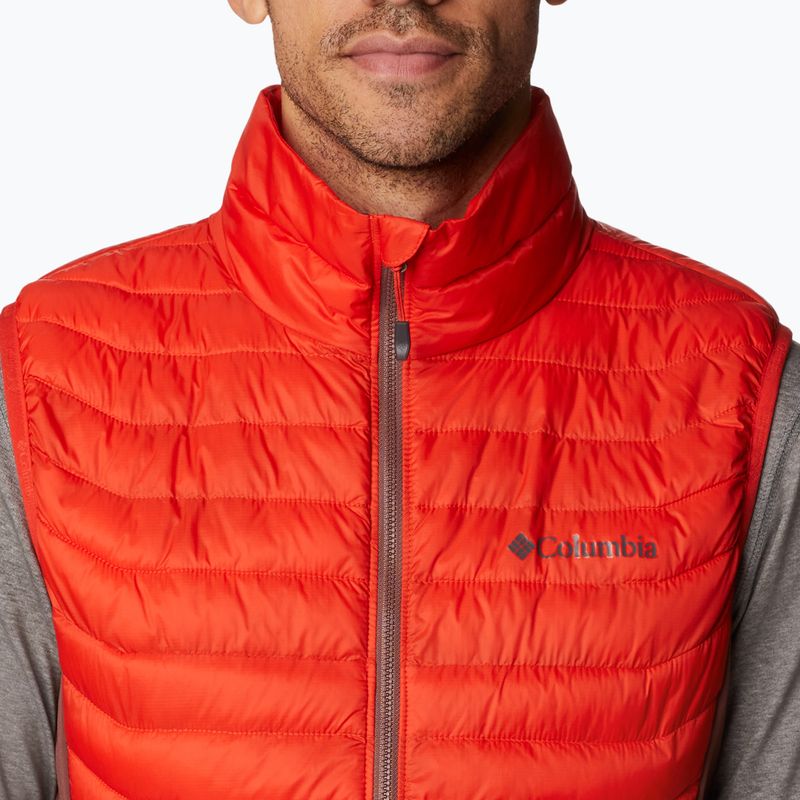Columbia Powder Pass men's hiking sleeveless red 1842414839 4