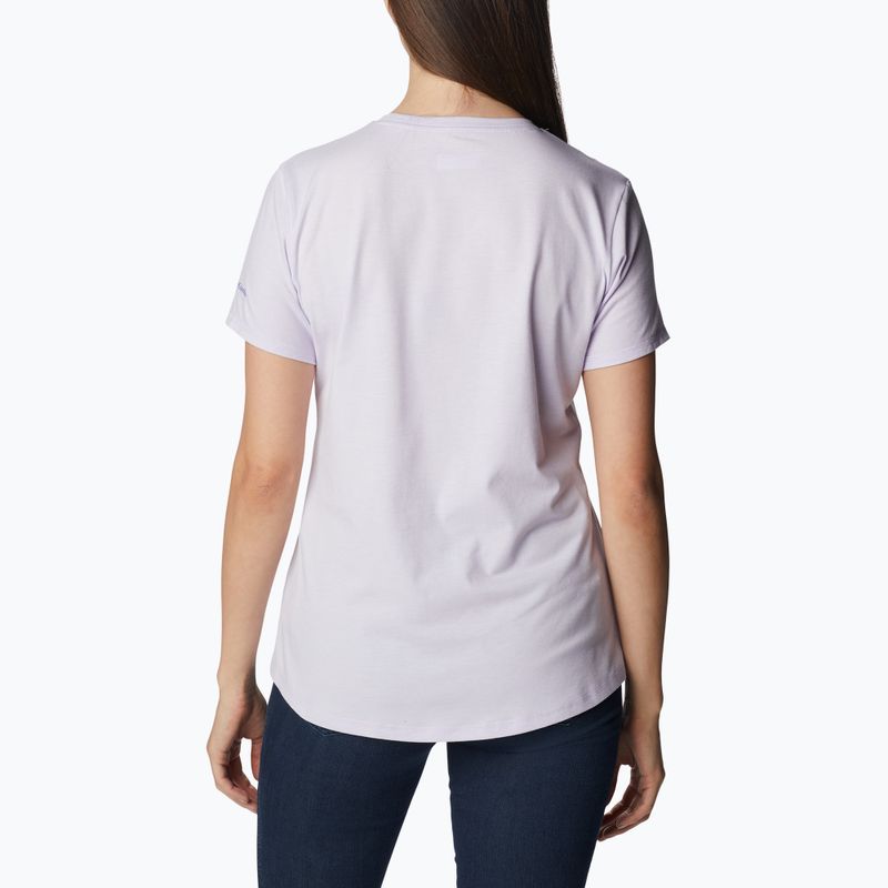 Women's trekking shirt Columbia Sun Trek Graphic purple 1931753569 2