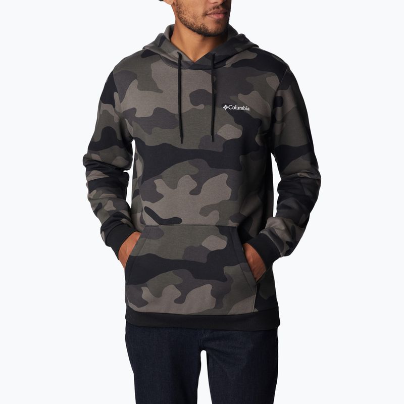 Men's trekking sweatshirt Columbia Logo Printed black mod camo 1911652016 3