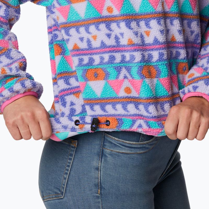 Columbia women's Helvetia Cropped Half Snap fleece sweatshirt purple 2014561 4