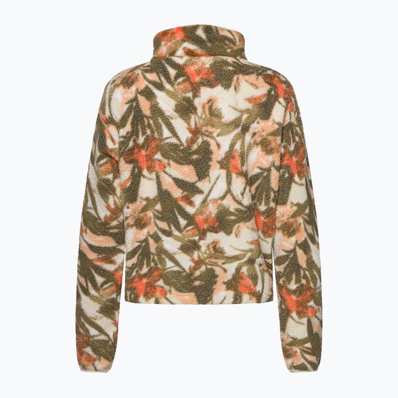 Columbia women's Helvetia Cropped Half Snap fleece sweatshirt chalk floriculture 2014561194 2