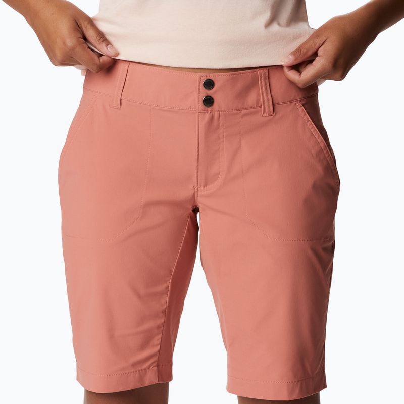 Columbia women's Satuday Trail Long trekking shorts pink 1579881639 4