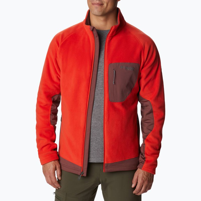 Columbia men's Titan Pass 2.0 II fleece sweatshirt red 1866422839 3