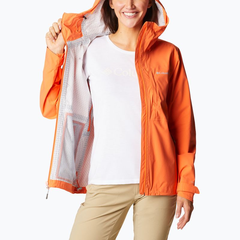 Columbia women's Omni-Tech Ampli-Dry rain jacket orange 1938973853 9
