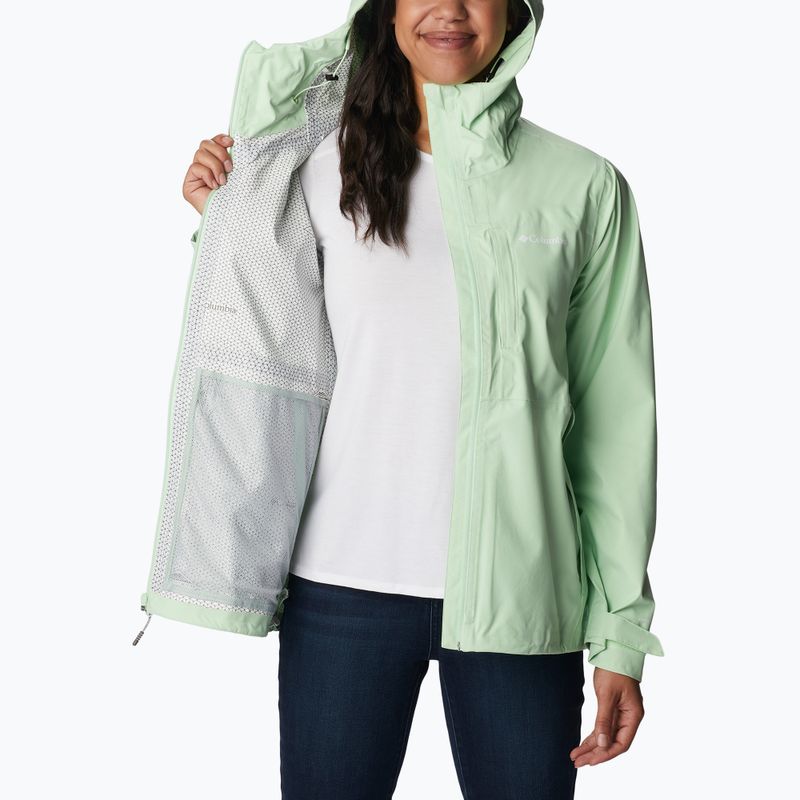 Columbia women's Omni-Tech Ampli-Dry rain jacket green 1938973372 2