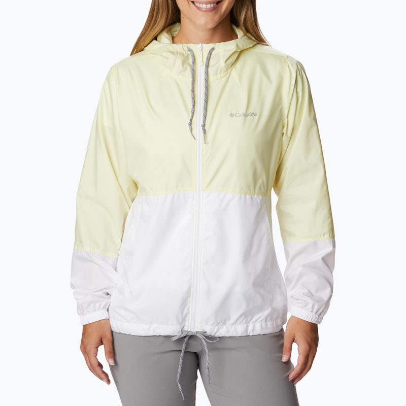 Columbia Flash Forward women's wind jacket yellow and white 1585911713