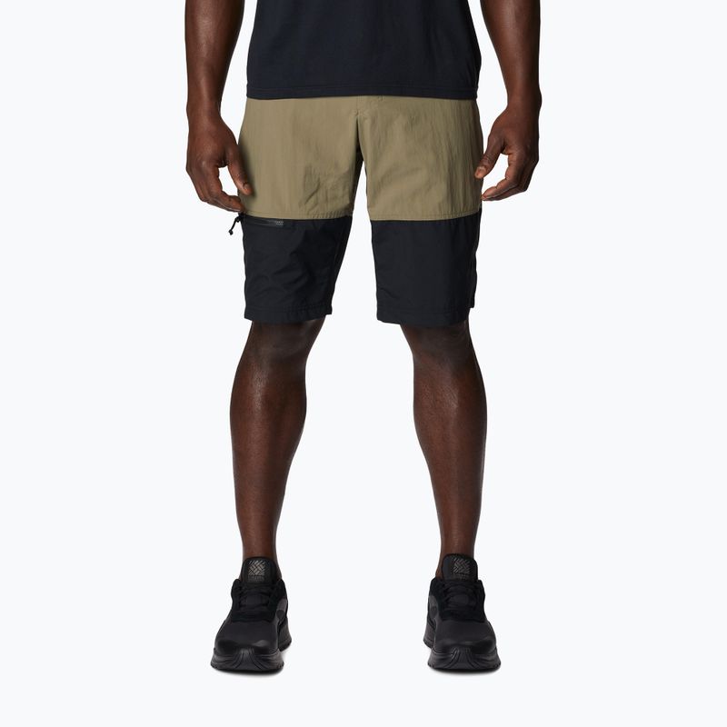 Columbia Summerdry Belted green men's trekking shorts 2030843397