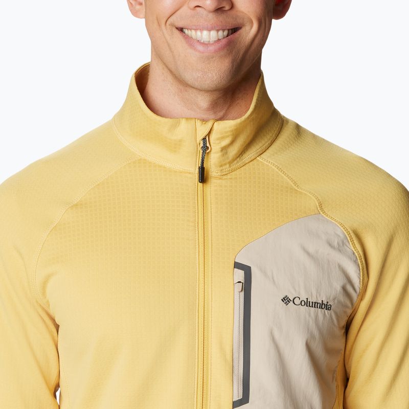 Columbia men's Triple Canyon Full Zip trekking sweatshirt yellow 2031311 6
